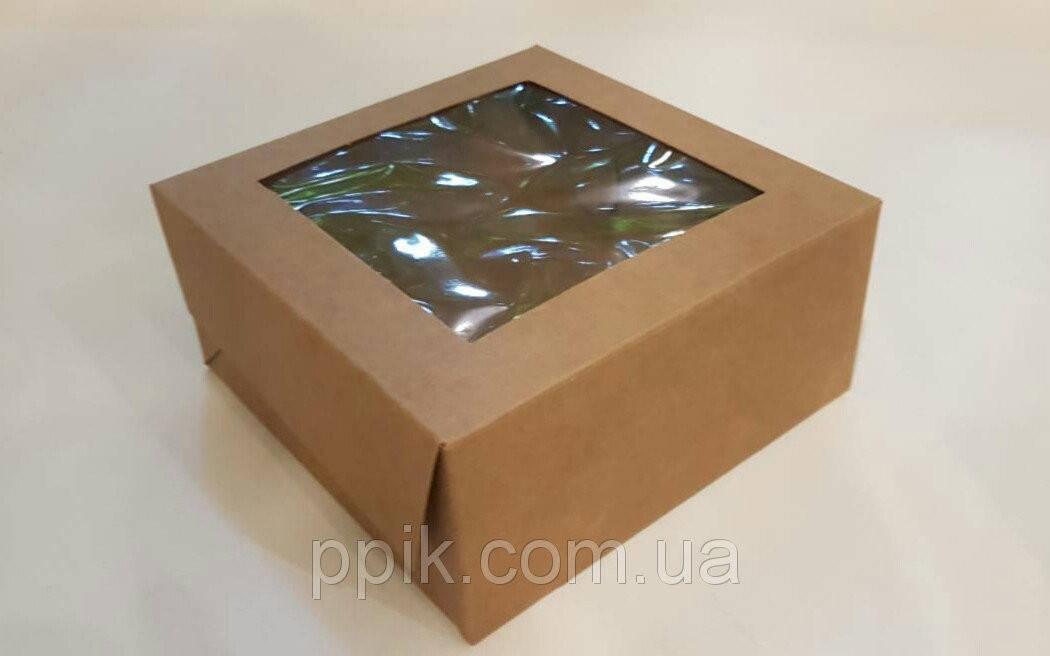 

Коробка для десертов коричневая 13см*13см*6см (Упаковка 3 шт.)