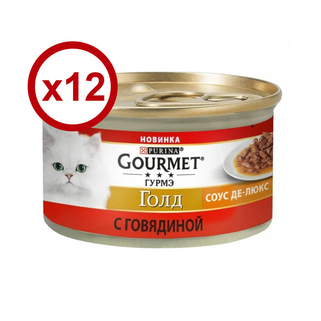 

Gourmet Gold соус де-люкс с говядиной 85г*12шт