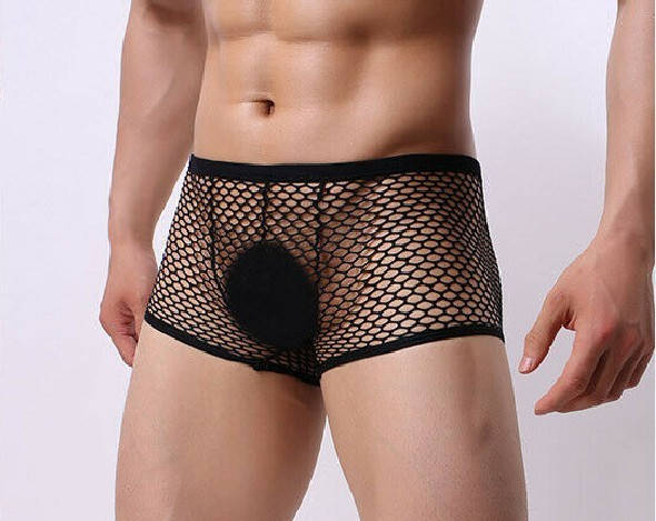 

Эротические боксеры сеточкой Black G02