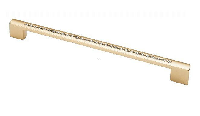 

Ручка мебельная Ozkardesler 5229-04 BERGAMA 224-256мм с камнями Матовое Золото