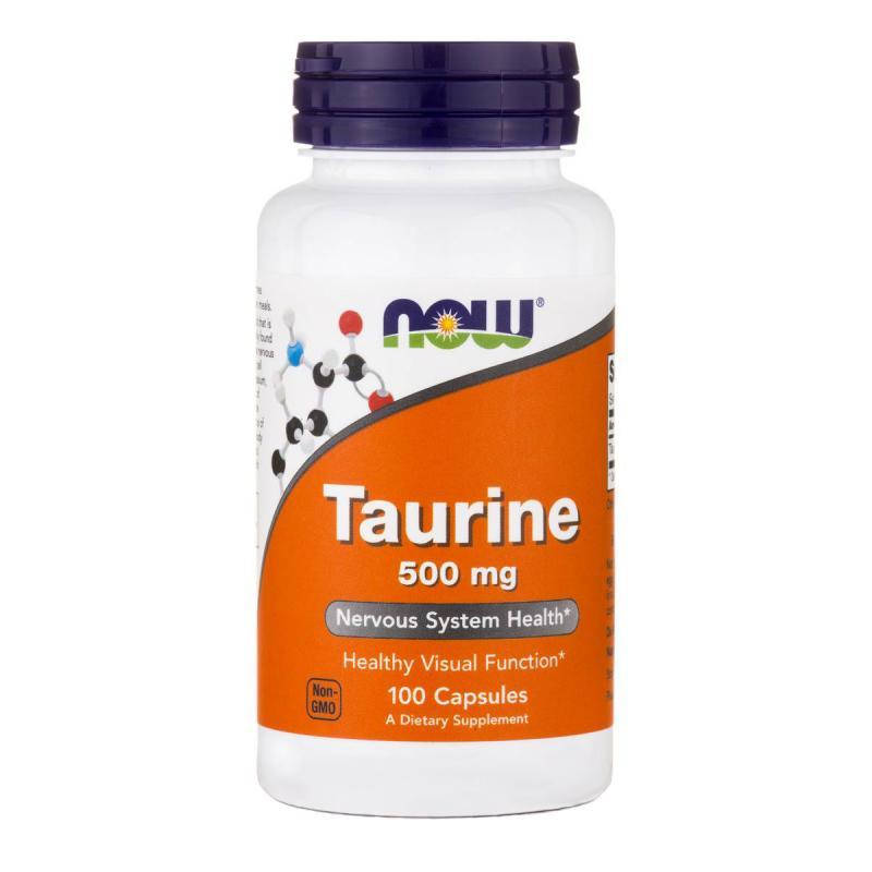 

Taurine 500 mg NOW Foods 100 caps
