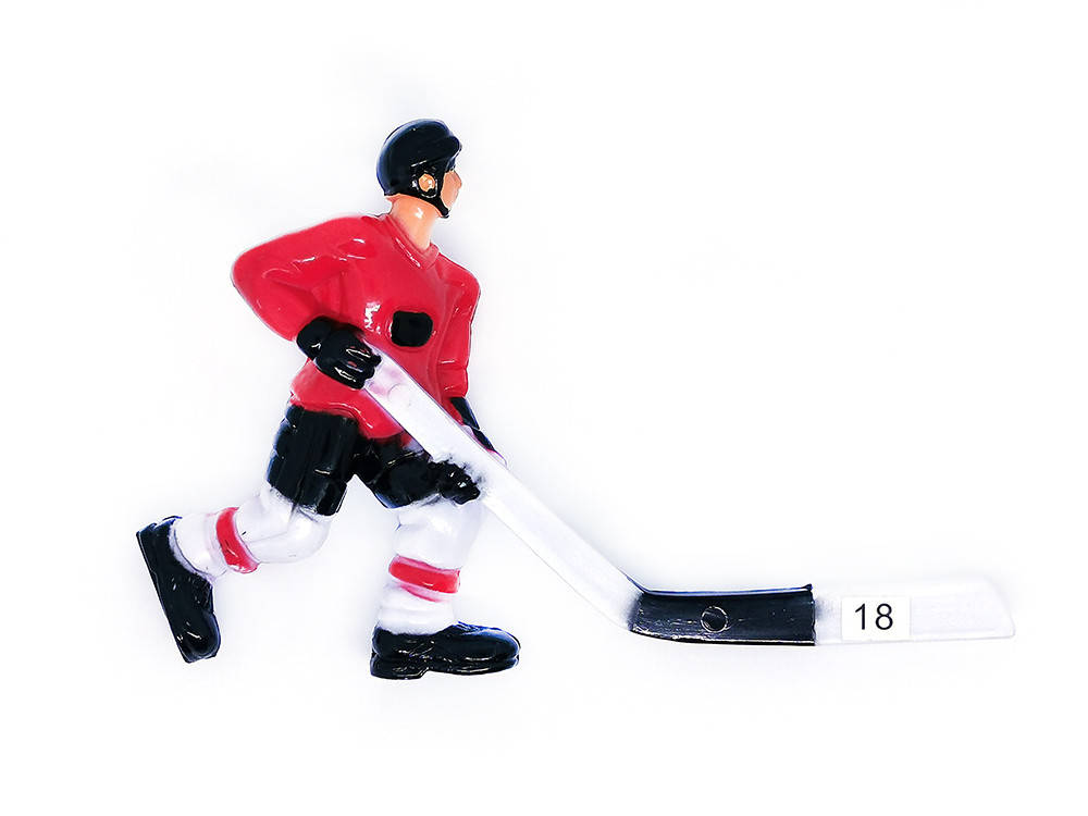 

Хоккеист для настольного хоккея №18 красный