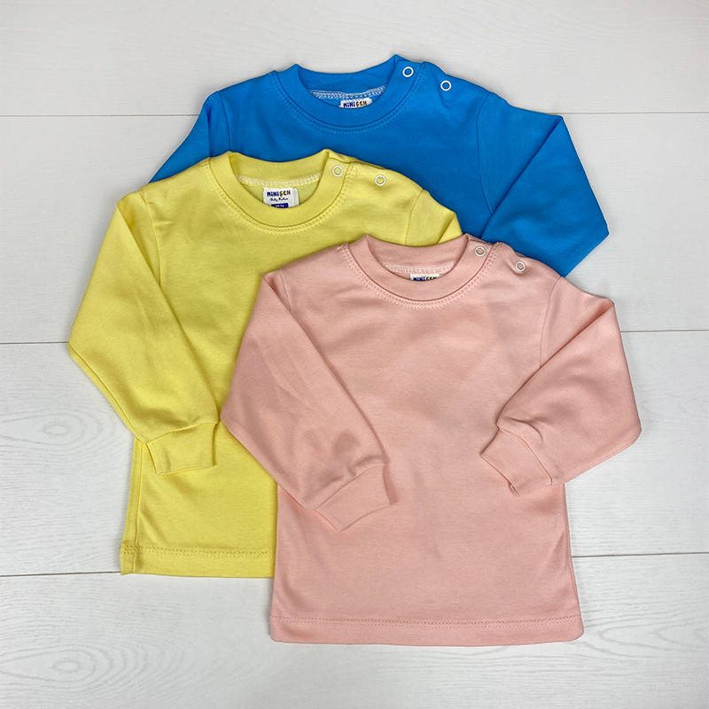 

Кофта 80-98(1-3г) арт.102 однотонная, 7 цветов