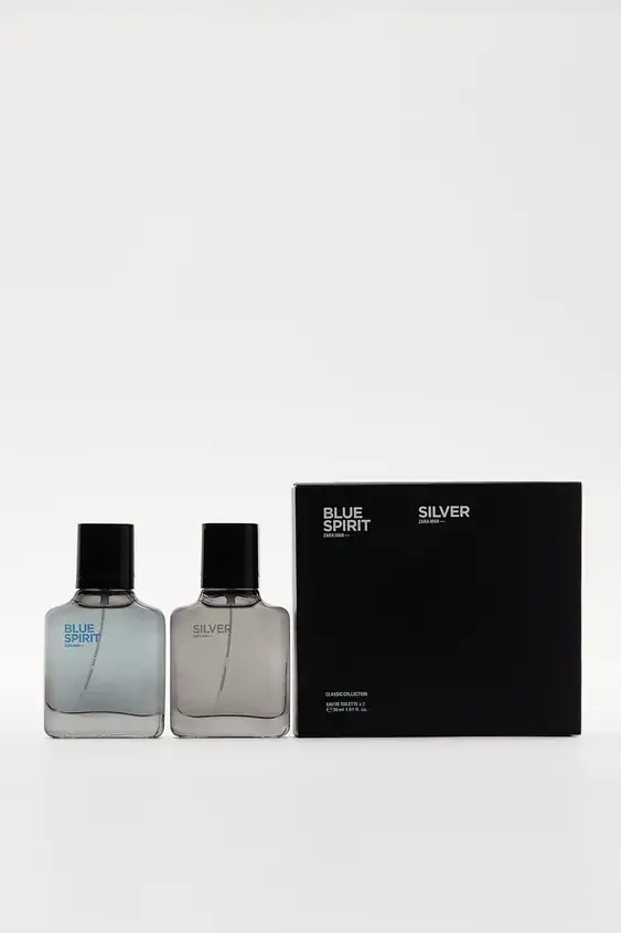 

Zara Набір ароматів для чоловіків Man Silver + Man Blue Spirit 30x2 мл