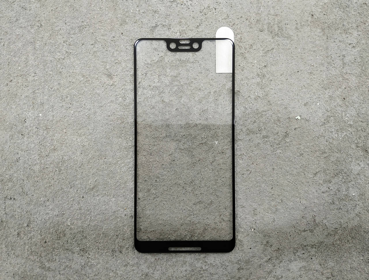 

9H защитное стекло 5D для Google Pixel 3 XL черное на весь экран с полной проклейкой, Черный