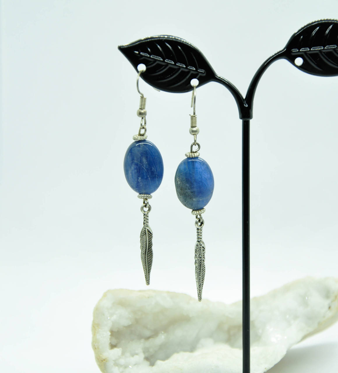 

Серьги с кианитом. Серьги кианит