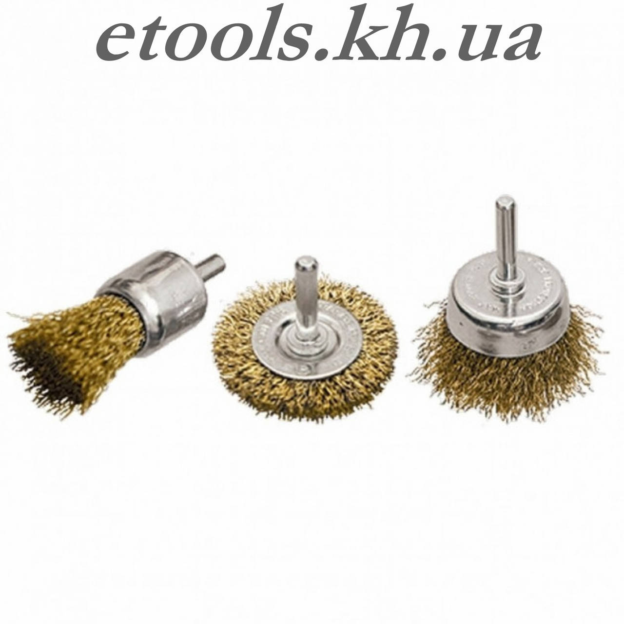 

Набор щеток для дрели MTX, 3 шт. со шпильками, мет. 744869