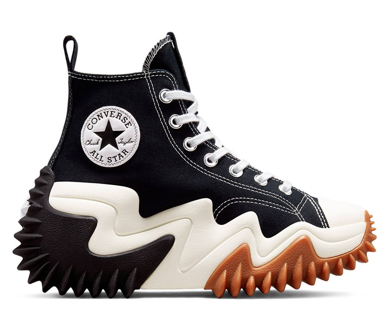 

Женские кеды Converse Run Star Motion Hi Black (высокие кеды конверс, черные), Черный