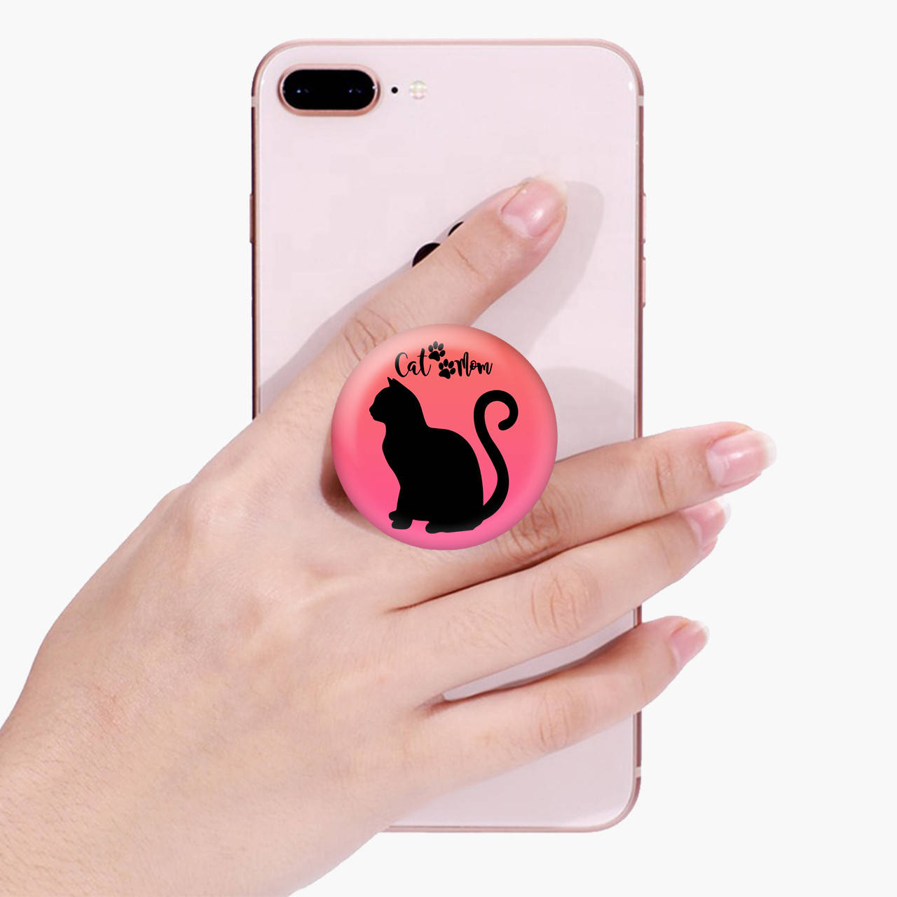 

Попсокет (Popsockets) держатель для смартфона Cat Mom (8754-2840) Черный