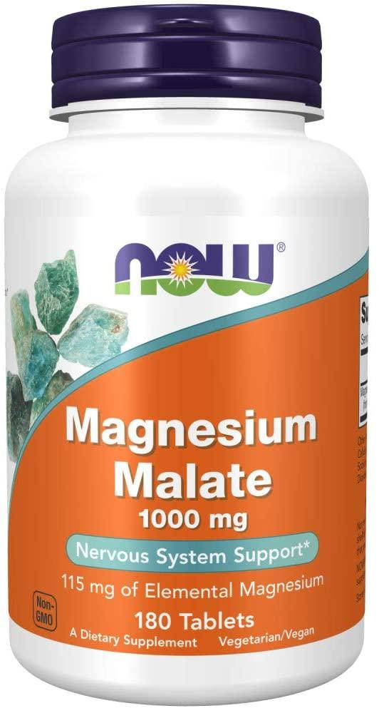 

Now Foods, Magnesium Malate 1000 (180 таб), магний малат