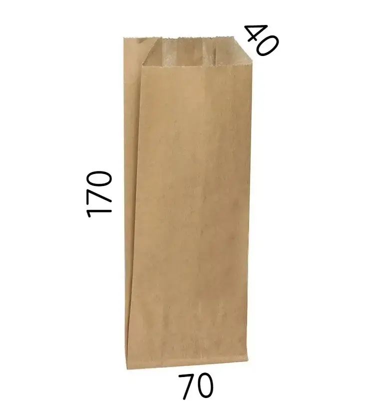 

Крафт-пакет для столовых приборов. 70 × 40 × 150 мм