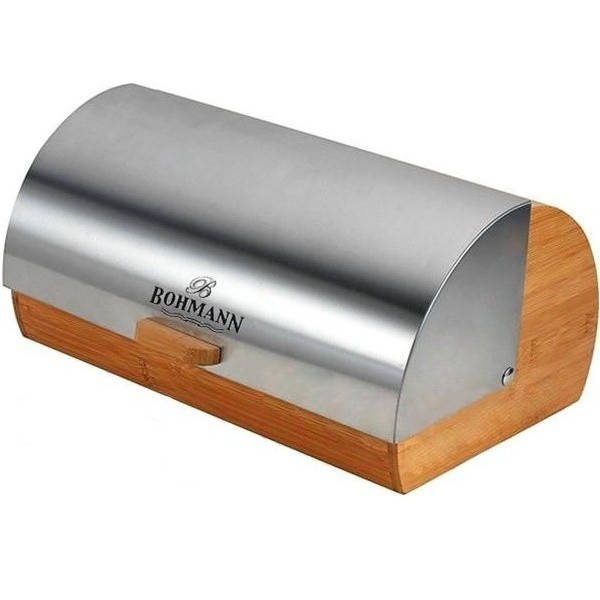 

Хлебница деревянная с крышкой из нержавеющей стали Bohmann (BH-7256)