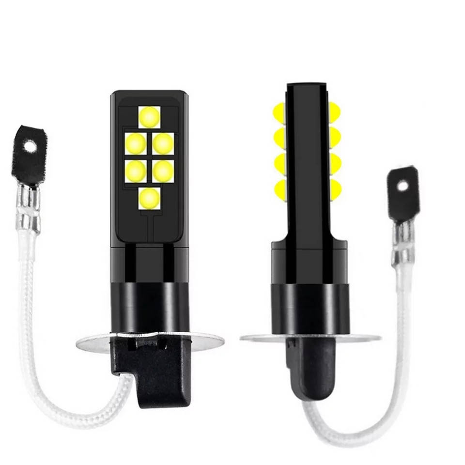 

Цена за 1шт ! Светодиодная лампа H3 LED противотуманка Canbus 12SMD 3535/6Вт 12В , автолампа для птф
