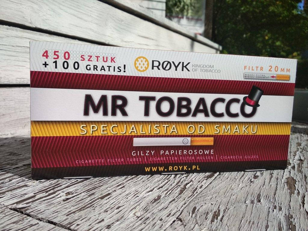 

Гильзы сигаретные фильтр 2см MR TOBACCO 550шт