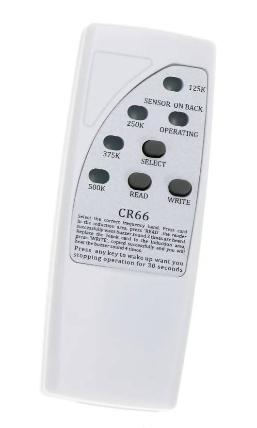 

CR66 RFID дубликатор 125кГц, 250кГц, 375кГц, 500кГц