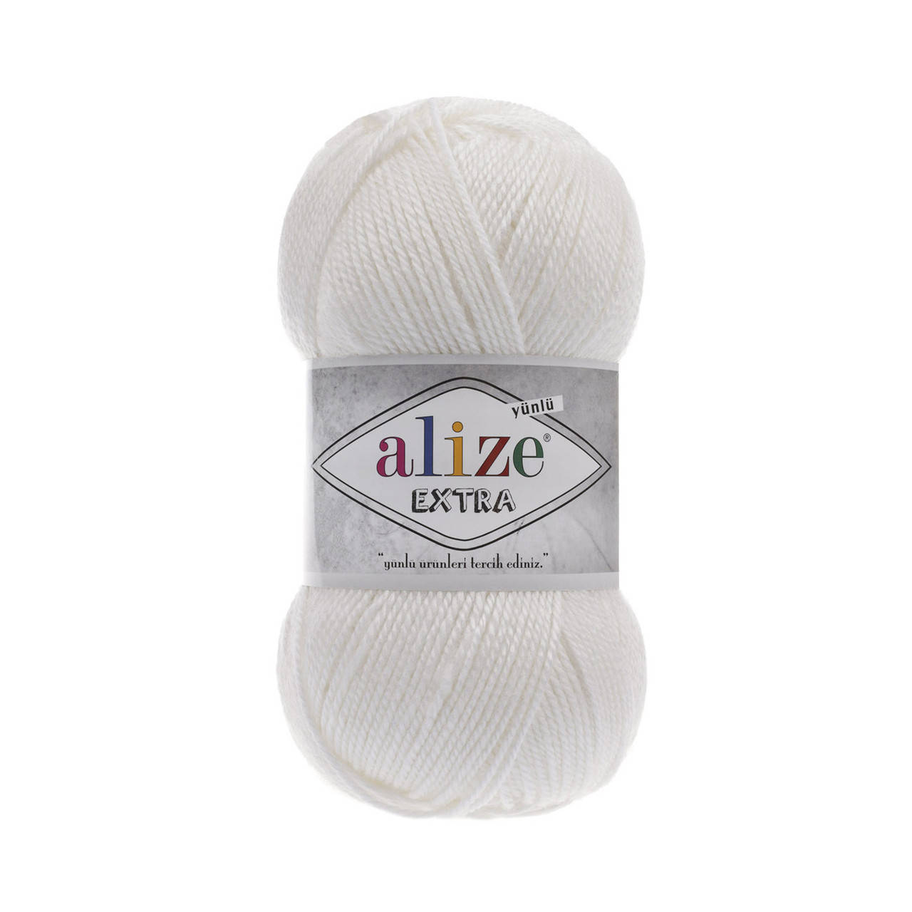 

Пряжа Alize Extra 55 белый (Ализе Экстра) пряжа для пинеток, носков, тапочек,подушек, покрывал