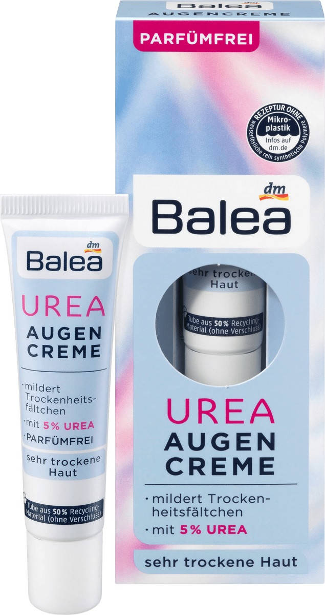 

Balea Urea Augencreme крем для сухой кожи вокруг глаз с мочевиной 5% 15 мл