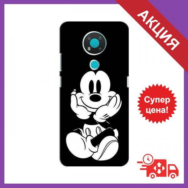 

Силиконовый чехол для Нокиа / Чехол с изображением на Nokia 3.4 / Силиконовый бампер на Nokia 3.4 (Микки Маус)