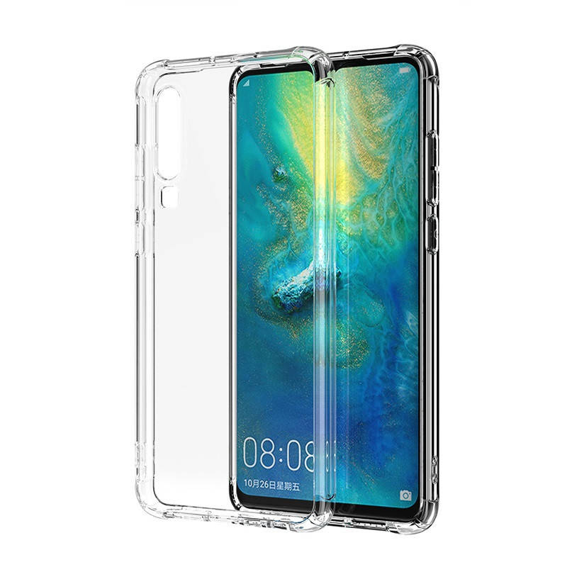 

Силиконовый прозрачный чехол для Huawei P30 lite усиленные углы