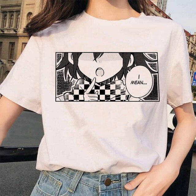 

Футболка с аниме принтом в японском стиле харадзюку L, Белый