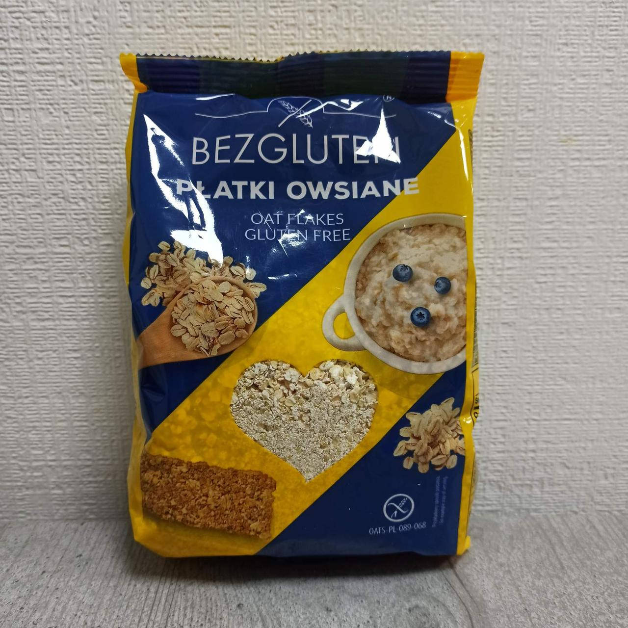 

Хлопья овсяные без глютена Bezgluten 300 г