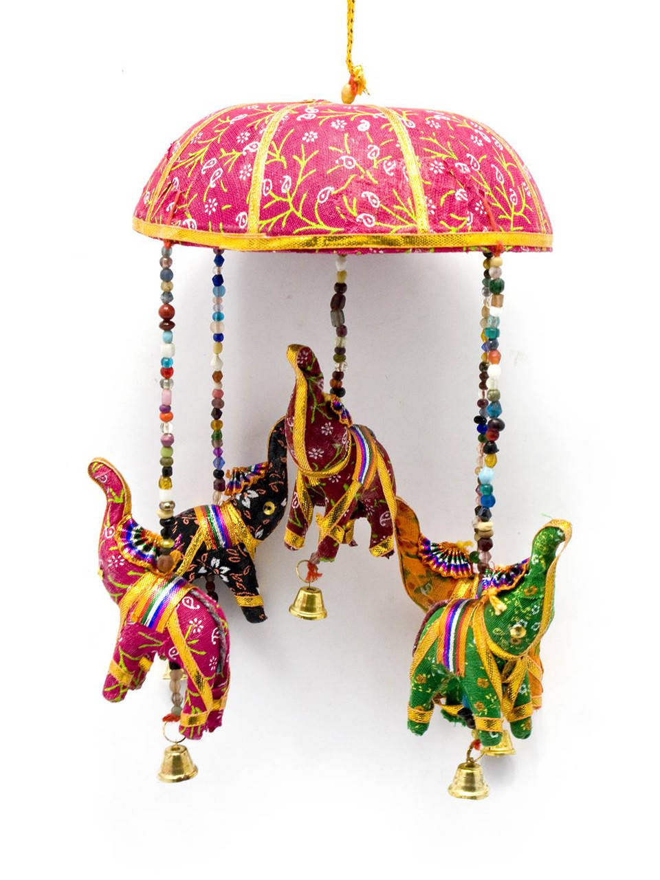 

Подвеска с колокольчиком "Слоны" ткань (35х13х13 см)