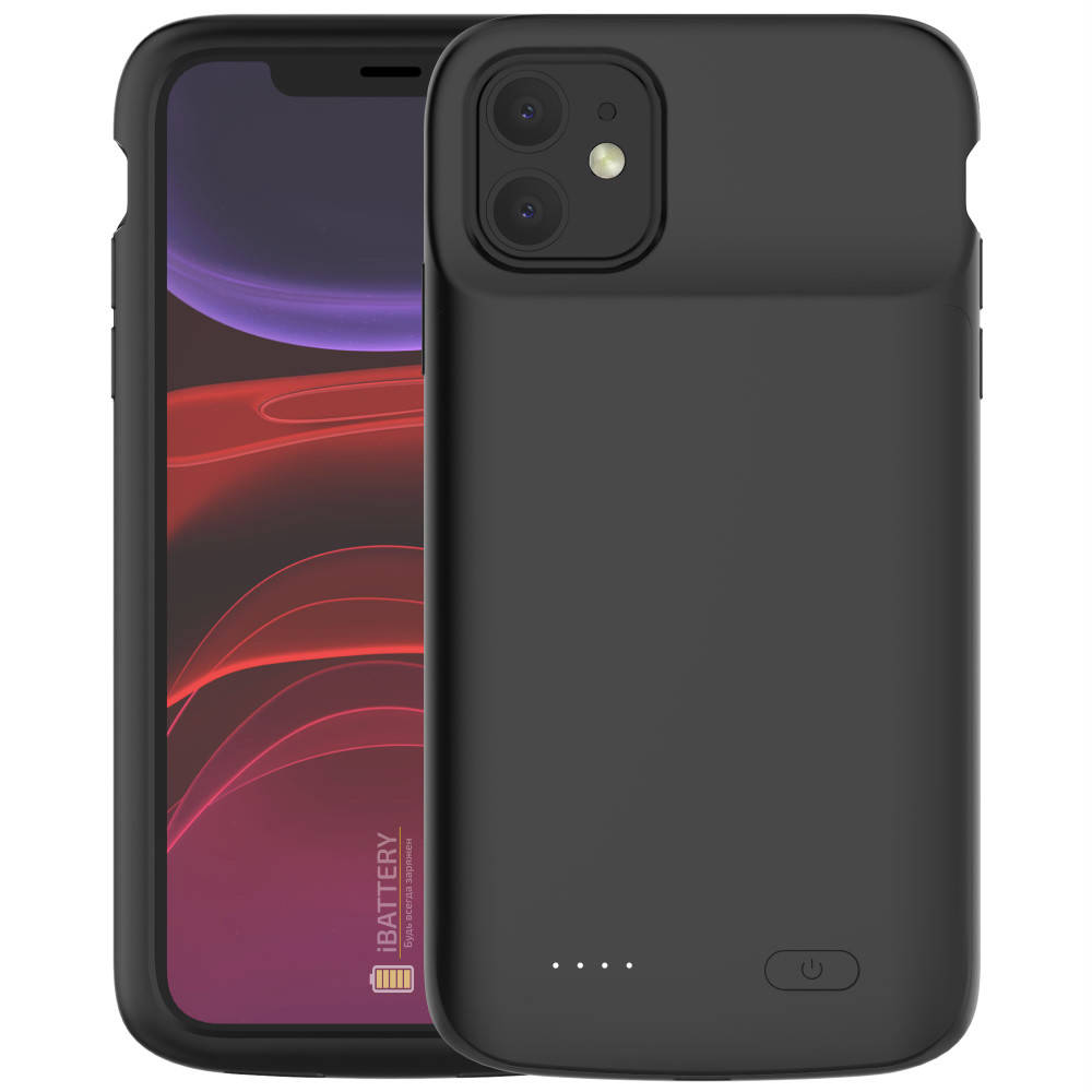 

Чехол аккумулятор для iPhone 11 5000 mAh black, Черный