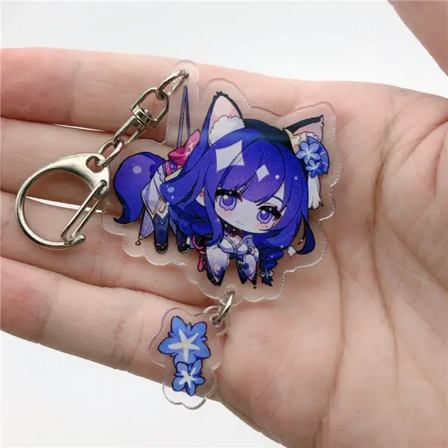 

Брелок "Геншин импакт" - Сёгун Райдэн, Фиолетовый