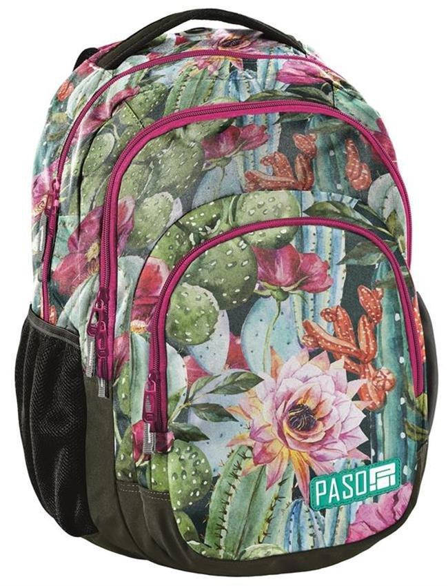 

Женский рюкзак с яркими цветами PASO 30L 18-2706LO, Разные цвета