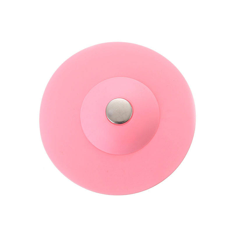 

Фильтр-пробка Lesko A703 Pink от засоров для раковины на кухне заглушка