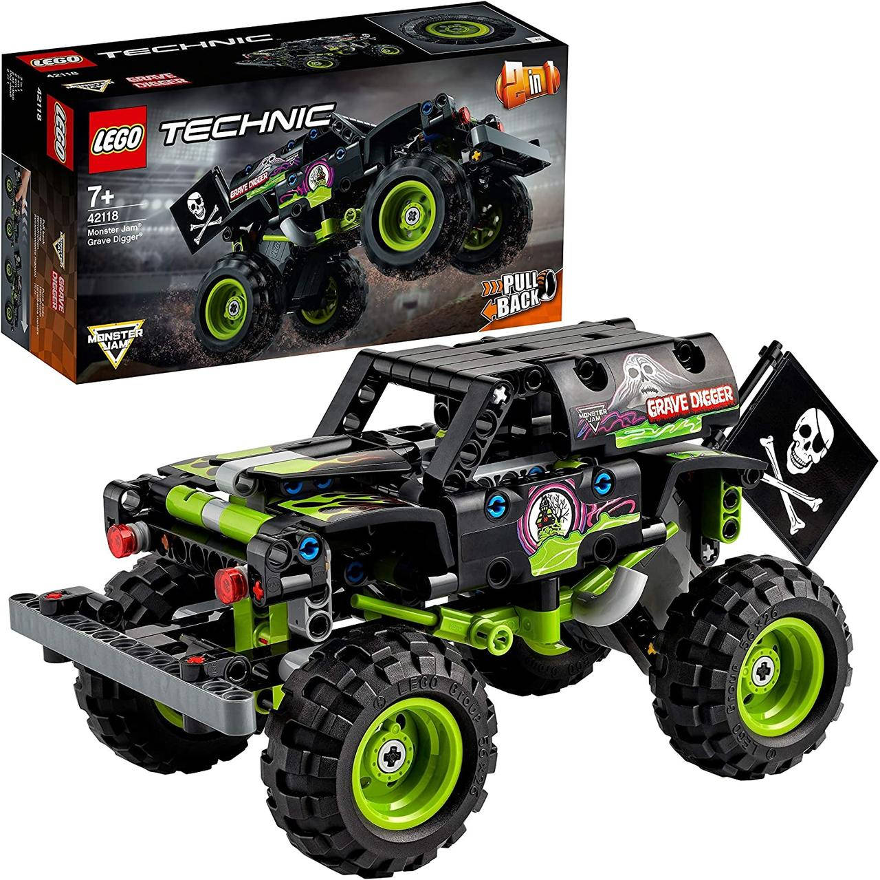 

Конструктор Лего техник 42118 внедорожный багги LEGO Technic Monster Jam Grave Digger, Зелёный