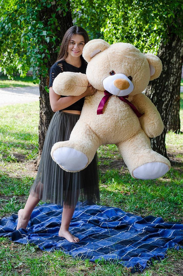 

Мишка Томми 150 см, Персиковый