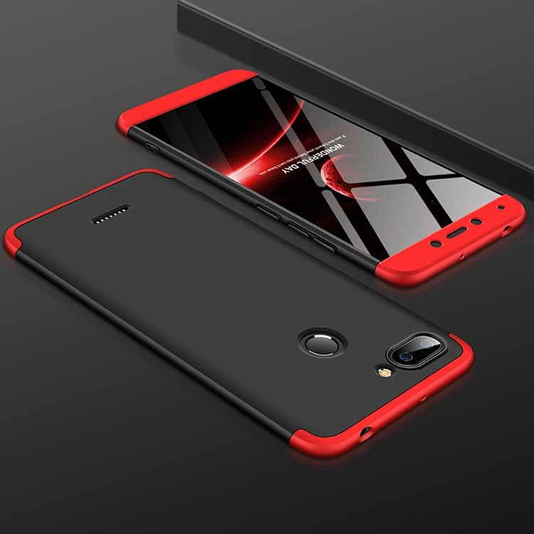 

Чехол GKK 360 для Xiaomi Redmi 6 бампер оригинальный Black-Red