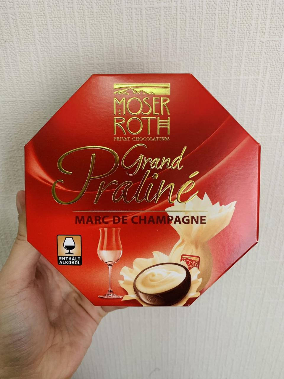 

Конфеты Moser Roth Grand Praline Marc De Champange 129 g 10.01.22