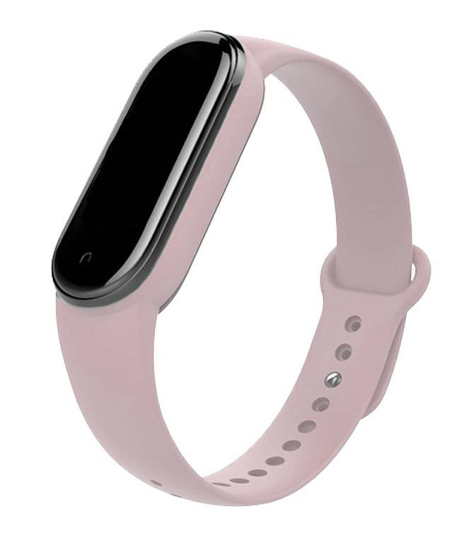 

Mi band 5 ремешок ми бенд 6 силиконовый пудровый
