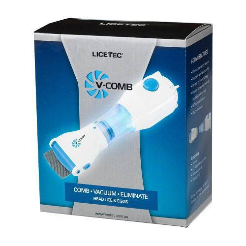

Расческа электрическая для удаления вшей и блох V-Comb Licetec