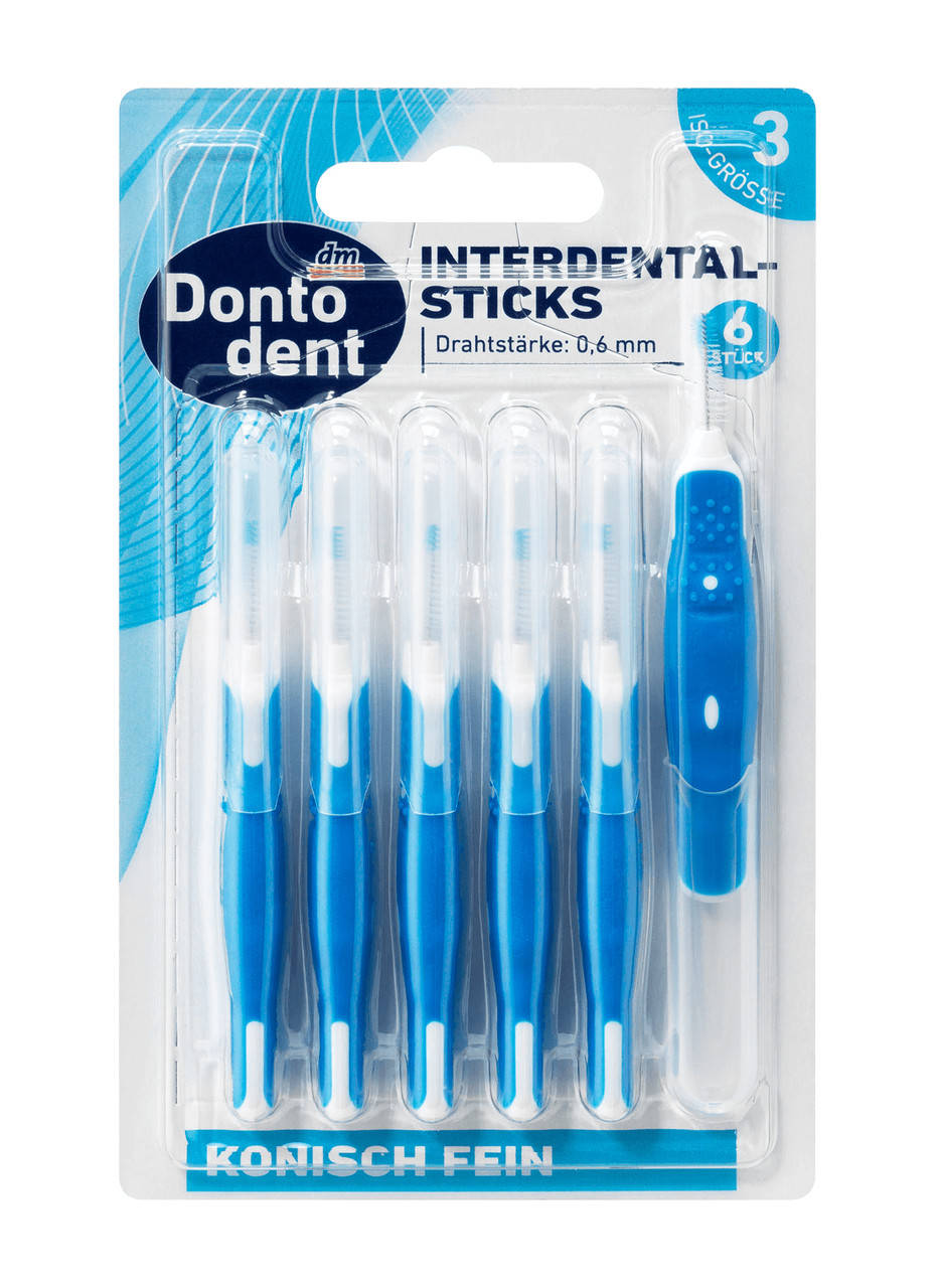 

Межзубные щетки (ершики) Dontodent (0.6 мм ISO 3) 6 шт