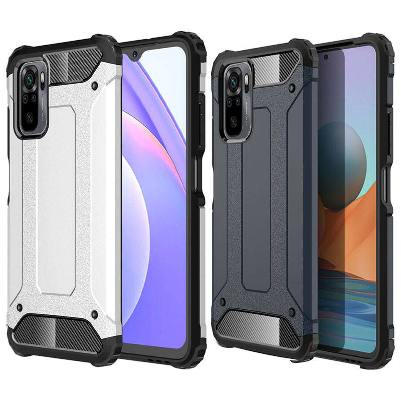

Бронированный противоударный TPU+PC чехол Immortal для Xiaomi Redmi Note 10 / Note 10s