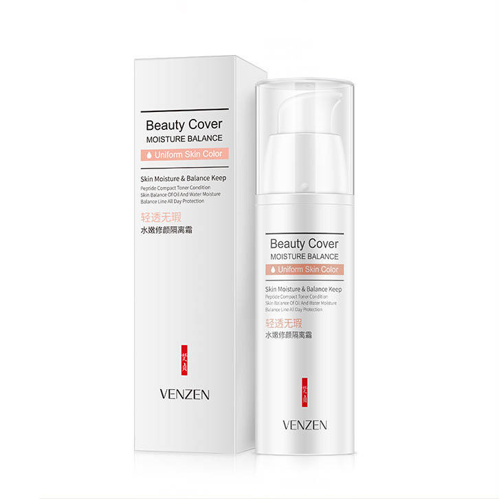 

Защитная база под макияж розовая Venzen Beauty Cover Innocent Isolation Cream, 30г