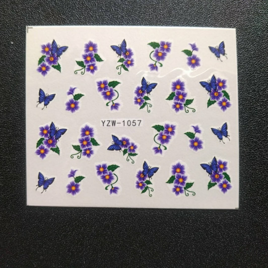 

Наклейка на ногти, наклейка для ногтей, ногтевой дизайн "цветы " 20 шт набор, Разные цвета