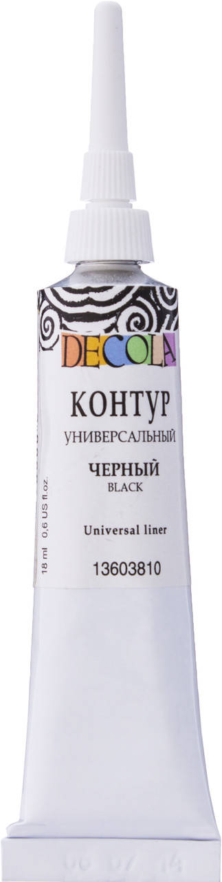 

Контур універсальний, Чорний, 18 мл, Decola, Черный