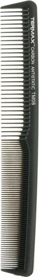 

Расческа комбинированная для стрижки Termax Carbon Antistatic TM08, черная, Черный