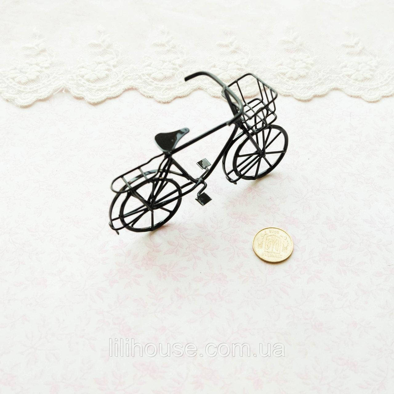 

1:12 Миниатюра Велосипед Мини 8*5.5*3 см ЧЕРНЫЙ