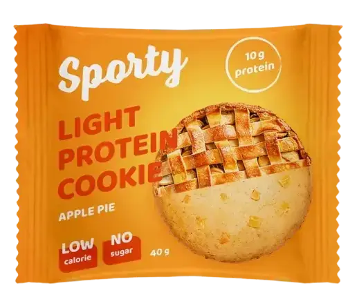 

Протеиновое печенье Sporty Light Яблочный Пирог (40 грамм)