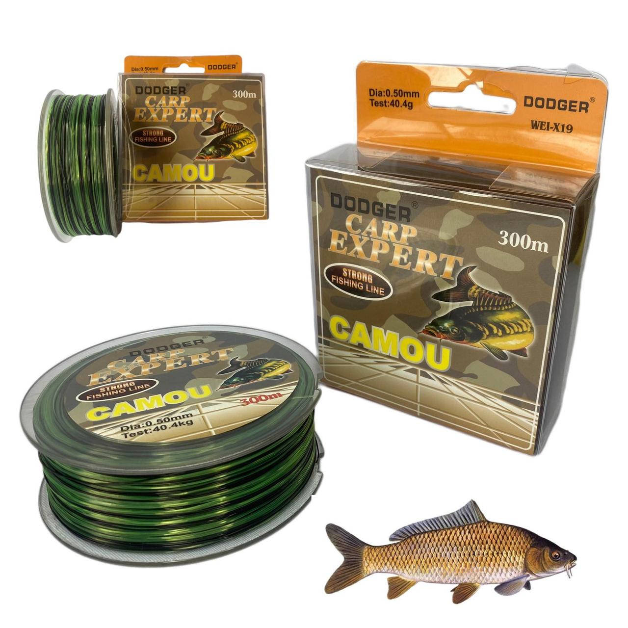 

Леска Dodger Carp Expert 0.40 - 0.50 mm 300m, Разные цвета