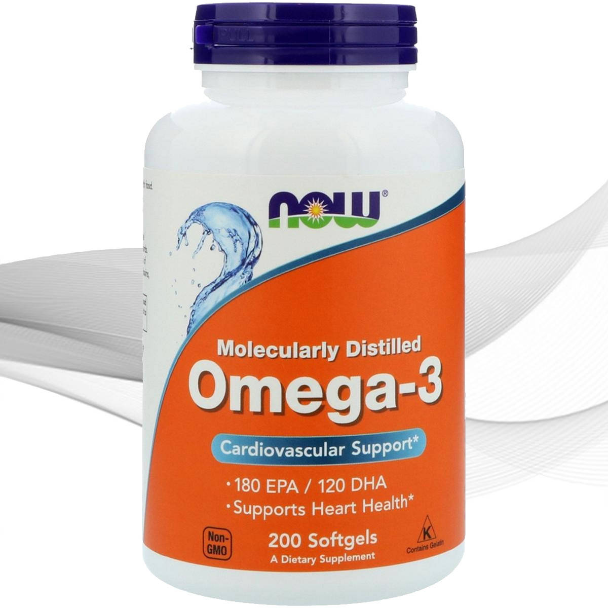 

Рыбный Жир NOW Omega 3 1000 мг 200 софт капс.