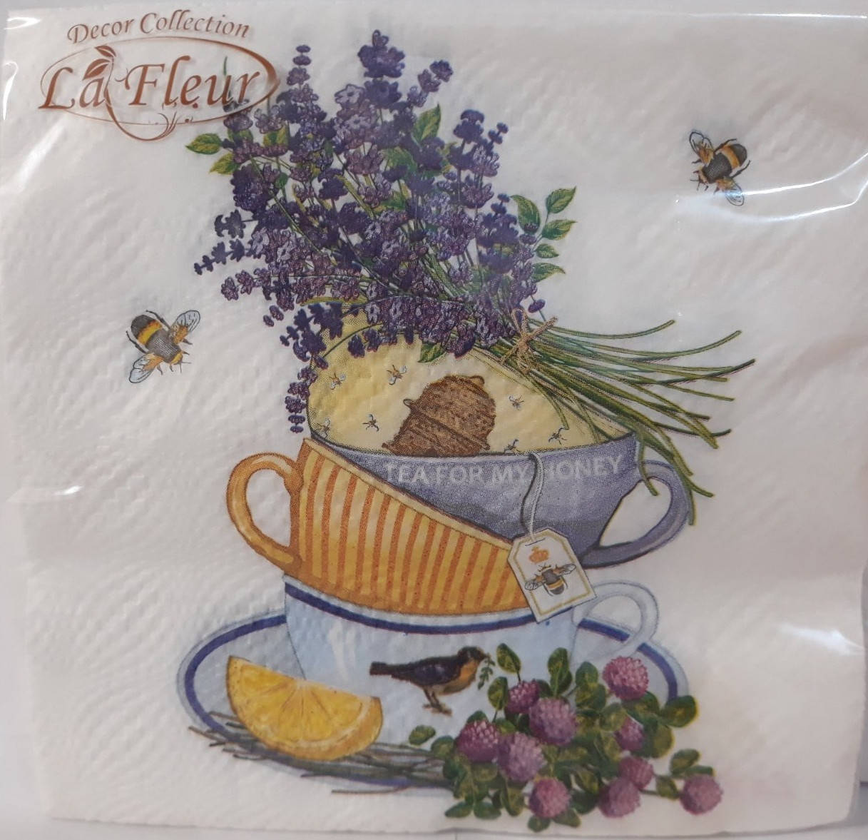 

Серветка ТМ"La Fleur"33*33, 2 шари, Лавандова насолода, Разные цвета