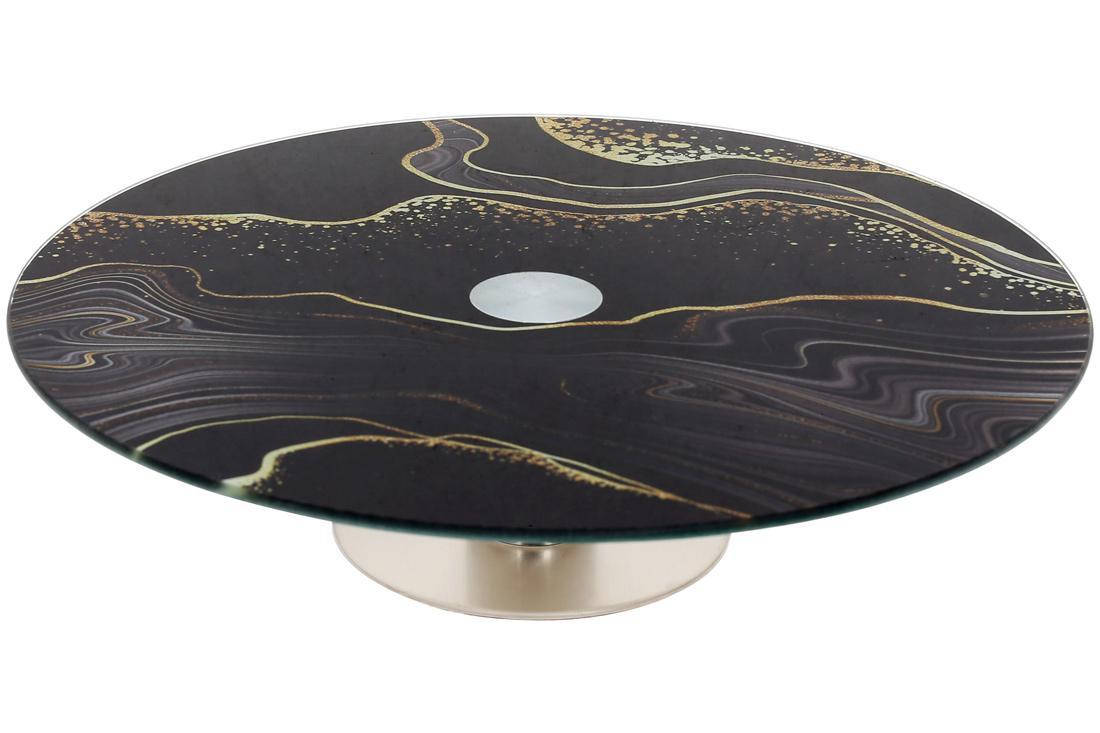 

Блюдо - тортовница на крутящейся ножке 30 см Bonadi, Белый