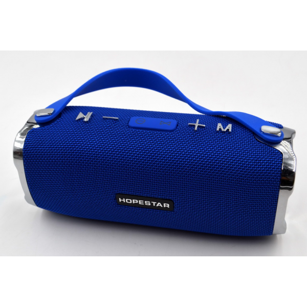 

Мощная портативная bluetooth колонка Sound System H24 Pro Hopestar Синяя SKL