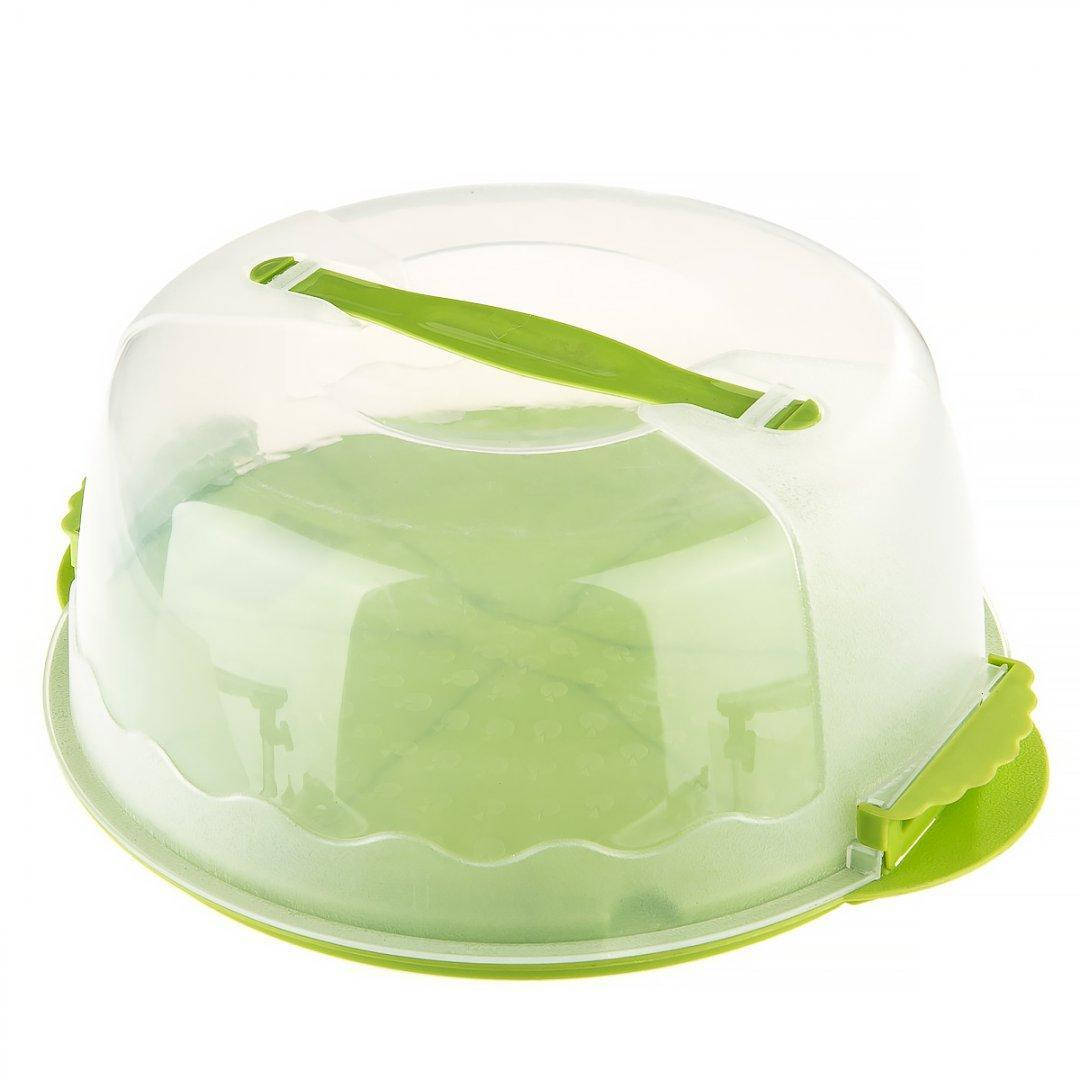 

Тортовница с крышкой пластиковая 28.5 см Empire М-1305, Разные цвета